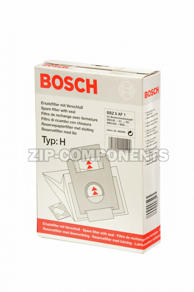 Мешки-пылесорники тип H для пылесоса Bosch 00460468